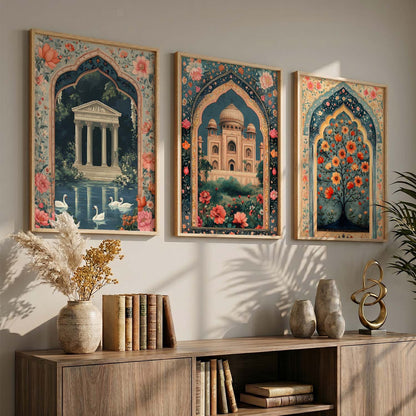 kotart Traditional wall Art Paintings with Frame for Home Decor