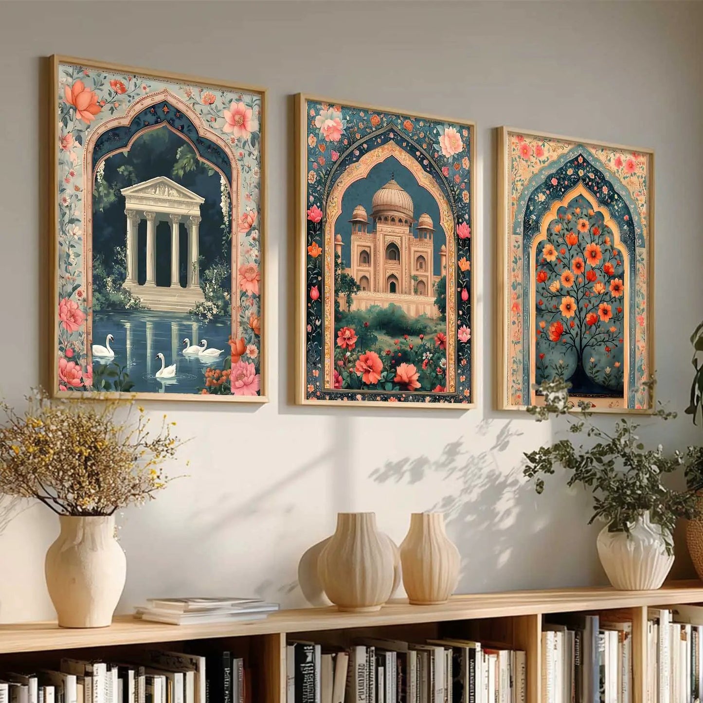 kotart Traditional wall Art Paintings with Frame for Home Decor