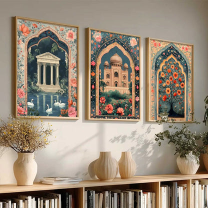 kotart Traditional wall Art Paintings with Frame for Home Decor