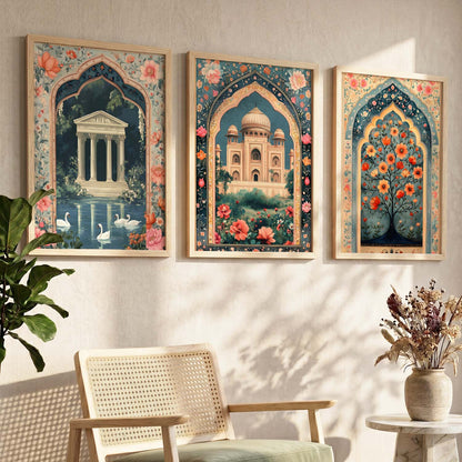 kotart Traditional wall Art Paintings with Frame for Home Decor