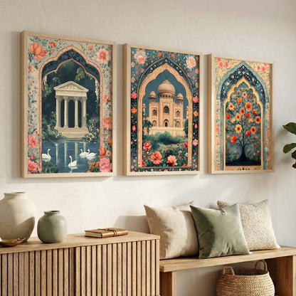 kotart Traditional wall Art Paintings with Frame for Home Decor