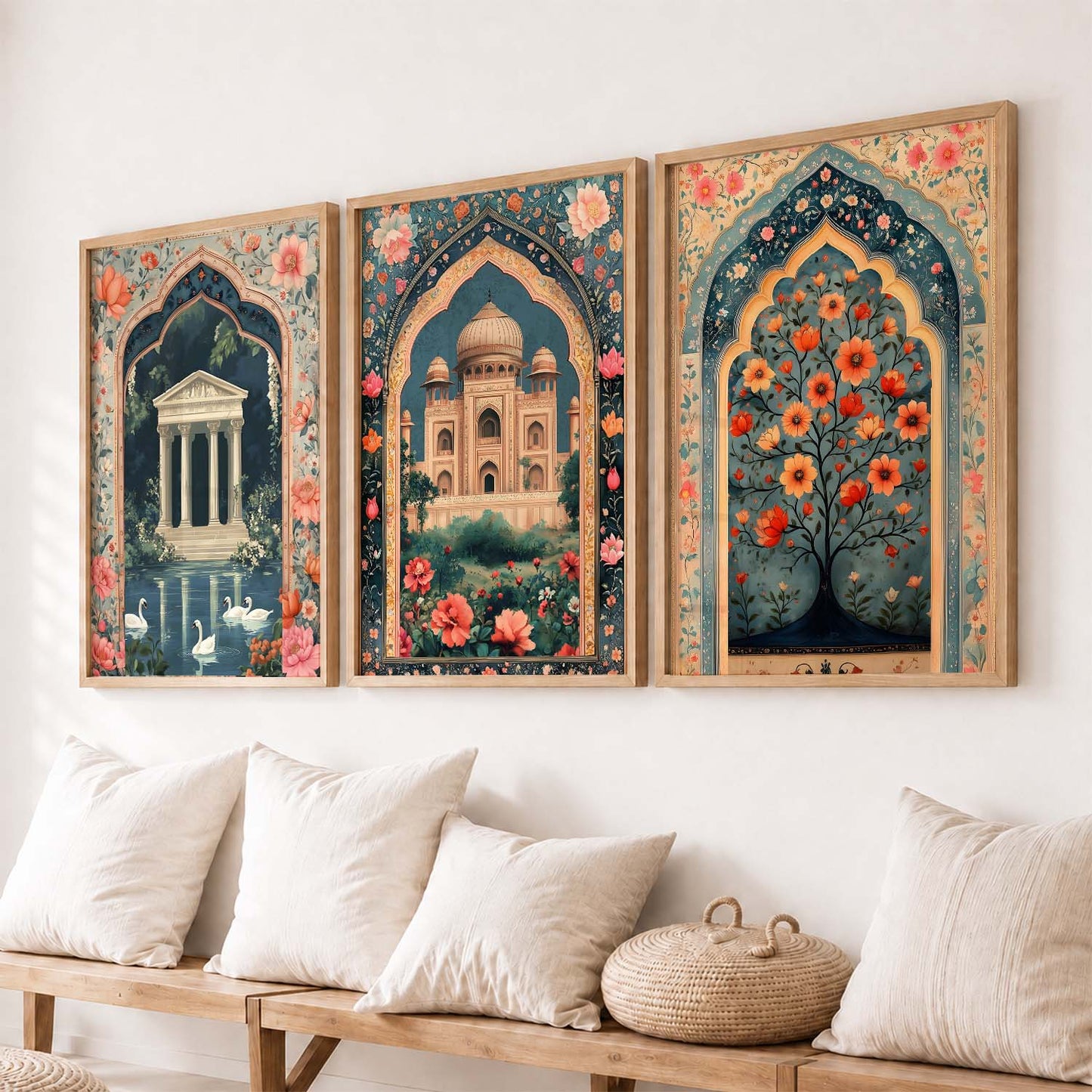 kotart Traditional wall Art Paintings with Frame for Home Decor