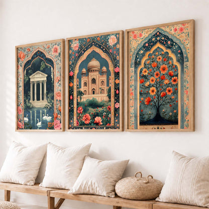 kotart Traditional wall Art Paintings with Frame for Home Decor