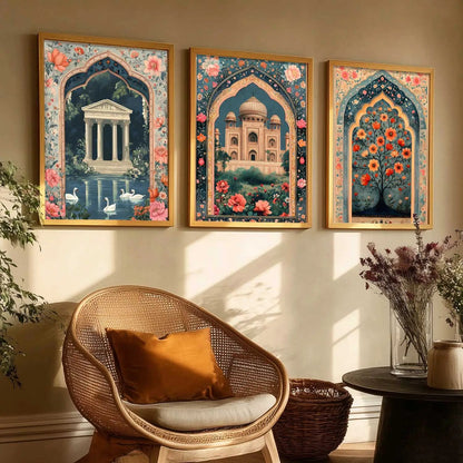 kotart Traditional wall Art Paintings with Frame for Home Decor