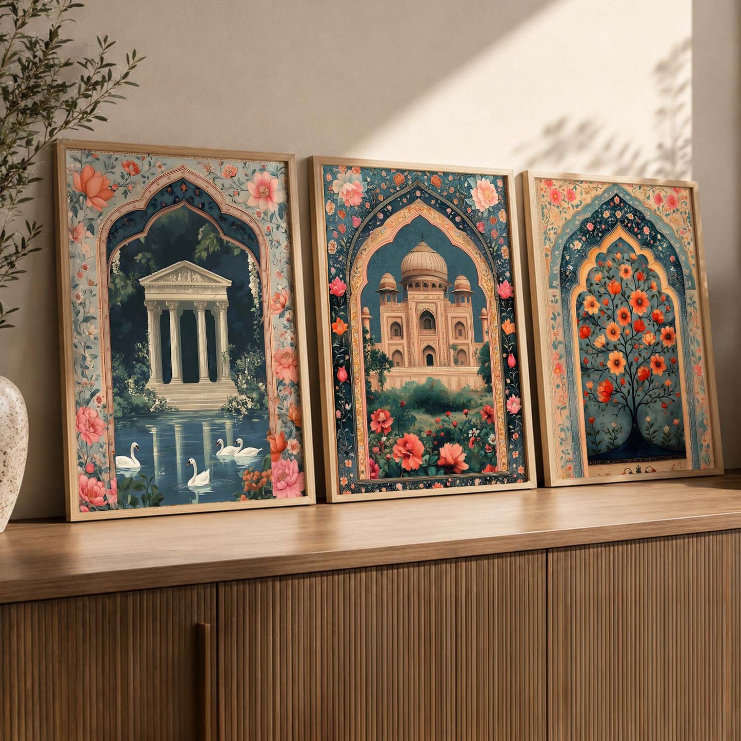 kotart Traditional wall Art Paintings with Frame for Home Decor