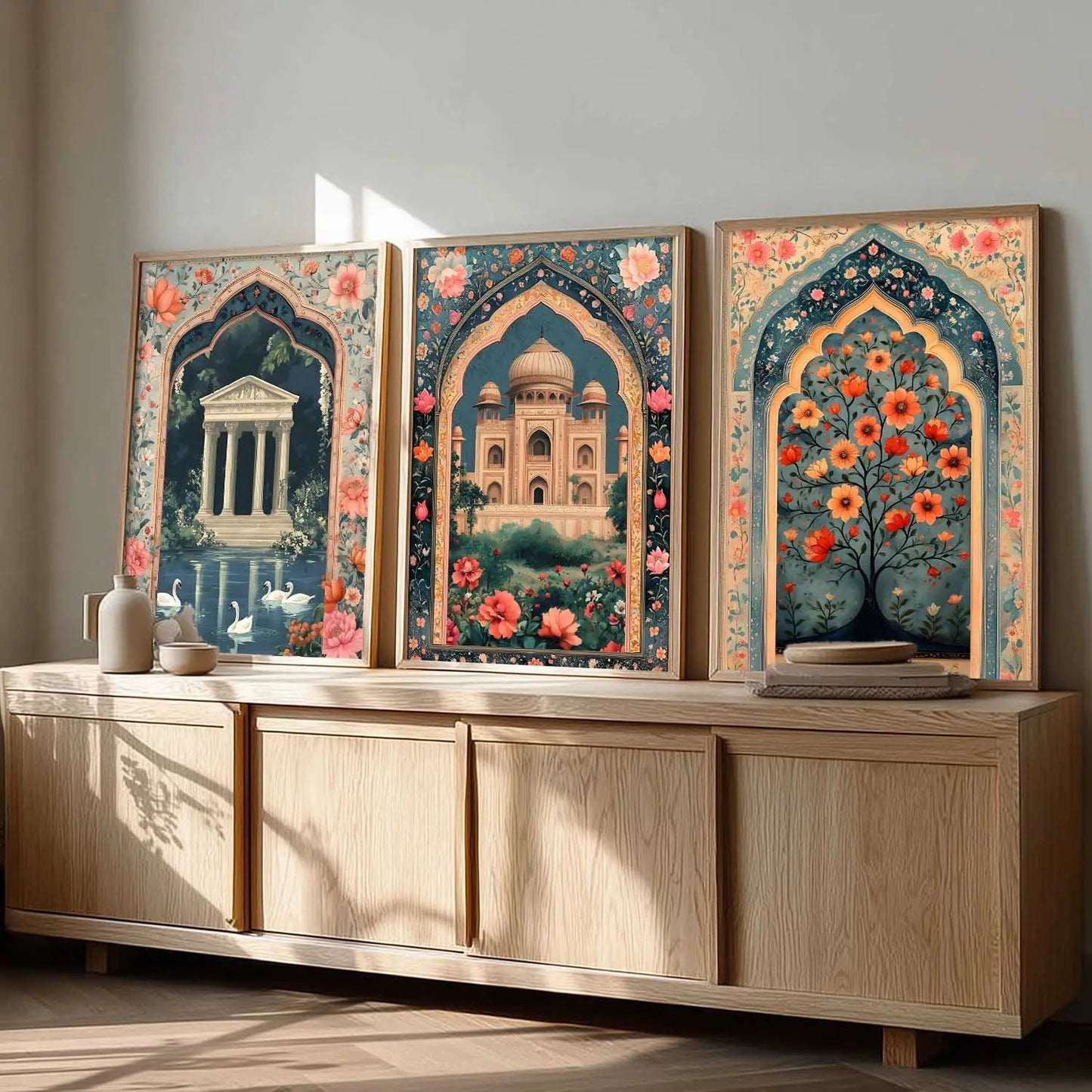 kotart Traditional wall Art Paintings with Frame for Home Decor