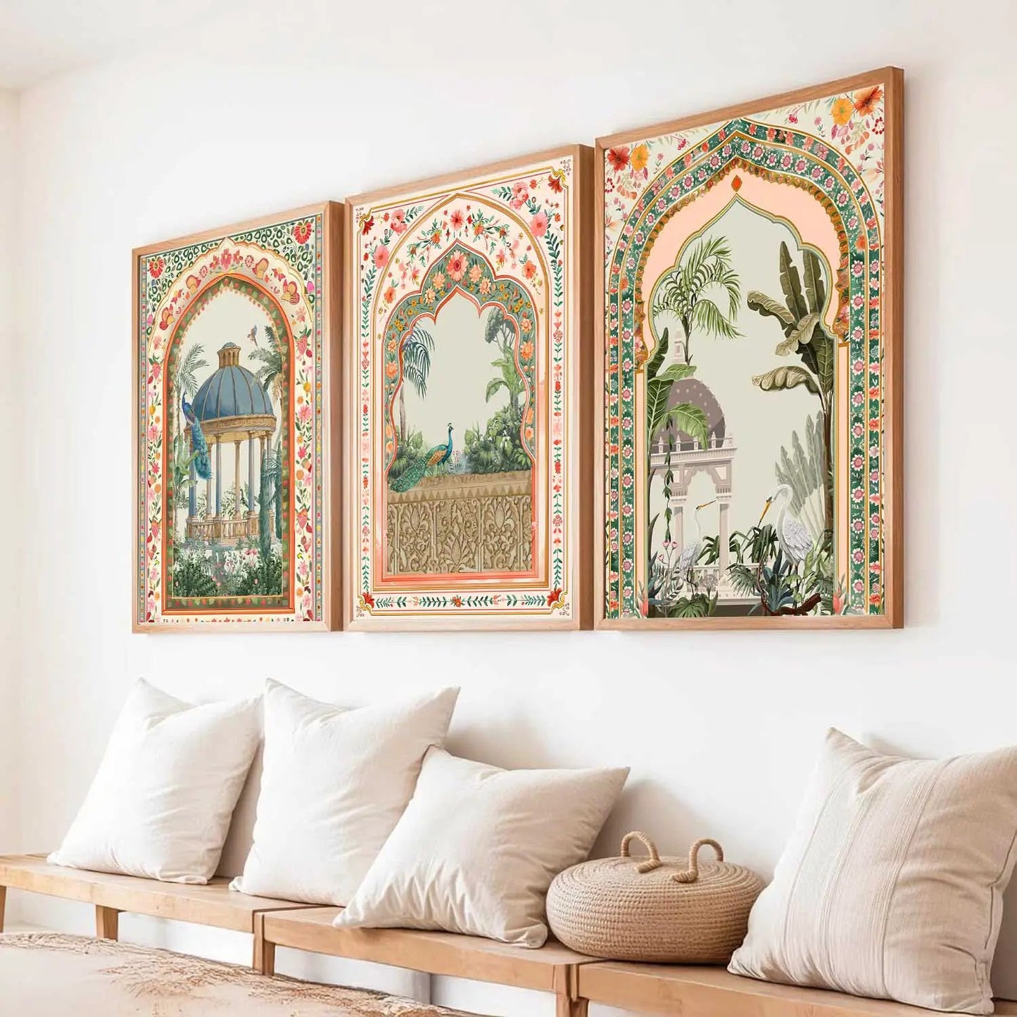 kotart Traditional wall Art Paintings with Frame for Home Decor