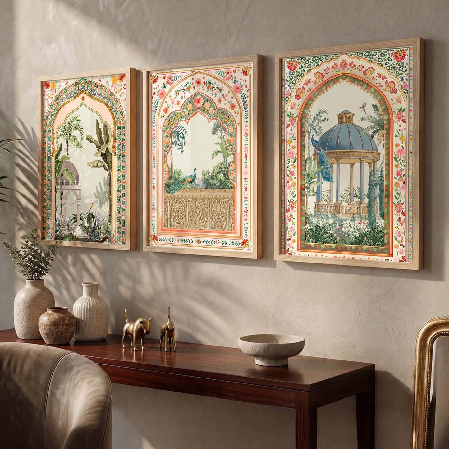 kotart Traditional wall Art Paintings with Frame for Home Decor