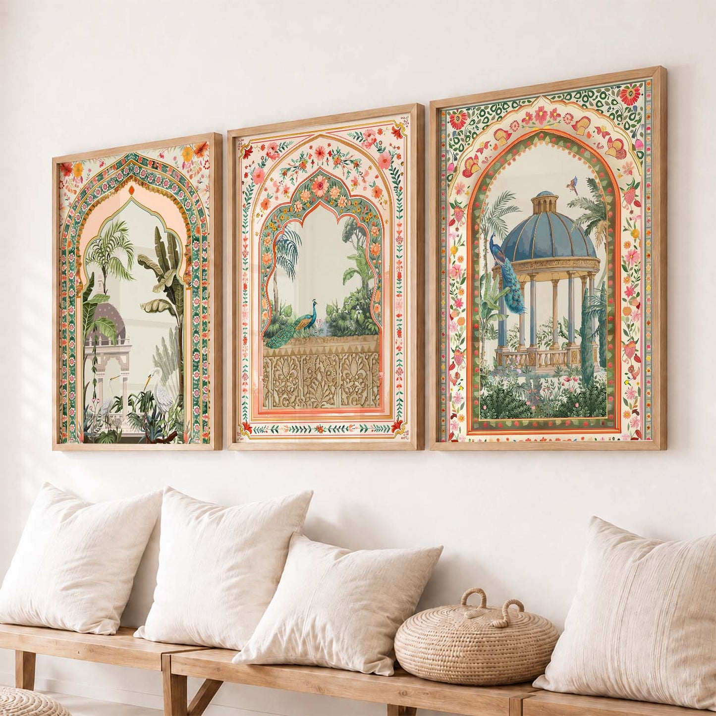 kotart Traditional wall Art Paintings with Frame for Home Decor
