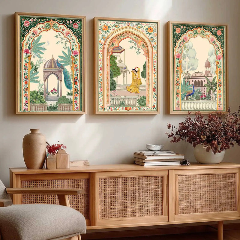 Kotart Traditional Indian Wall Art Paintings for Living Room | Wall Poster With frames | Paintings For Home Decoration | Framed Wall Painting for Home Room Bedroom Office Wall Décor | Painting for Wall Decoration