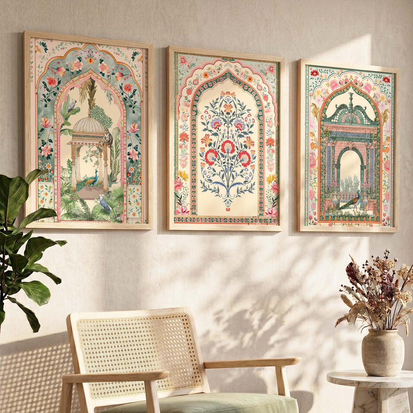 Kotart Traditional Indian Wall Art Paintings for Living Room | Wall Poster With frames | Paintings For Home Decoration | Framed Wall Painting for Home Room Bedroom