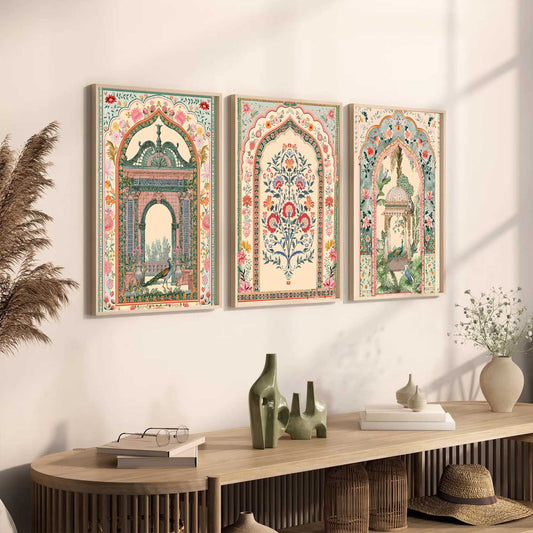 Kotart Traditional Indian Wall Art Paintings for Living Room | Wall Poster With frames | Paintings For Home Decoration | Framed Wall Painting for Home Room Bedroom