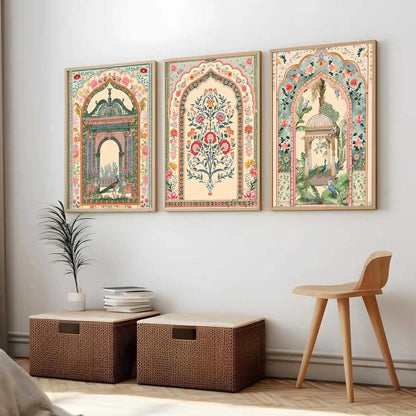 Kotart Traditional Indian Wall Art Paintings for Living Room | Wall Poster With frames | Paintings For Home Decoration | Framed Wall Painting for Home Room Bedroom