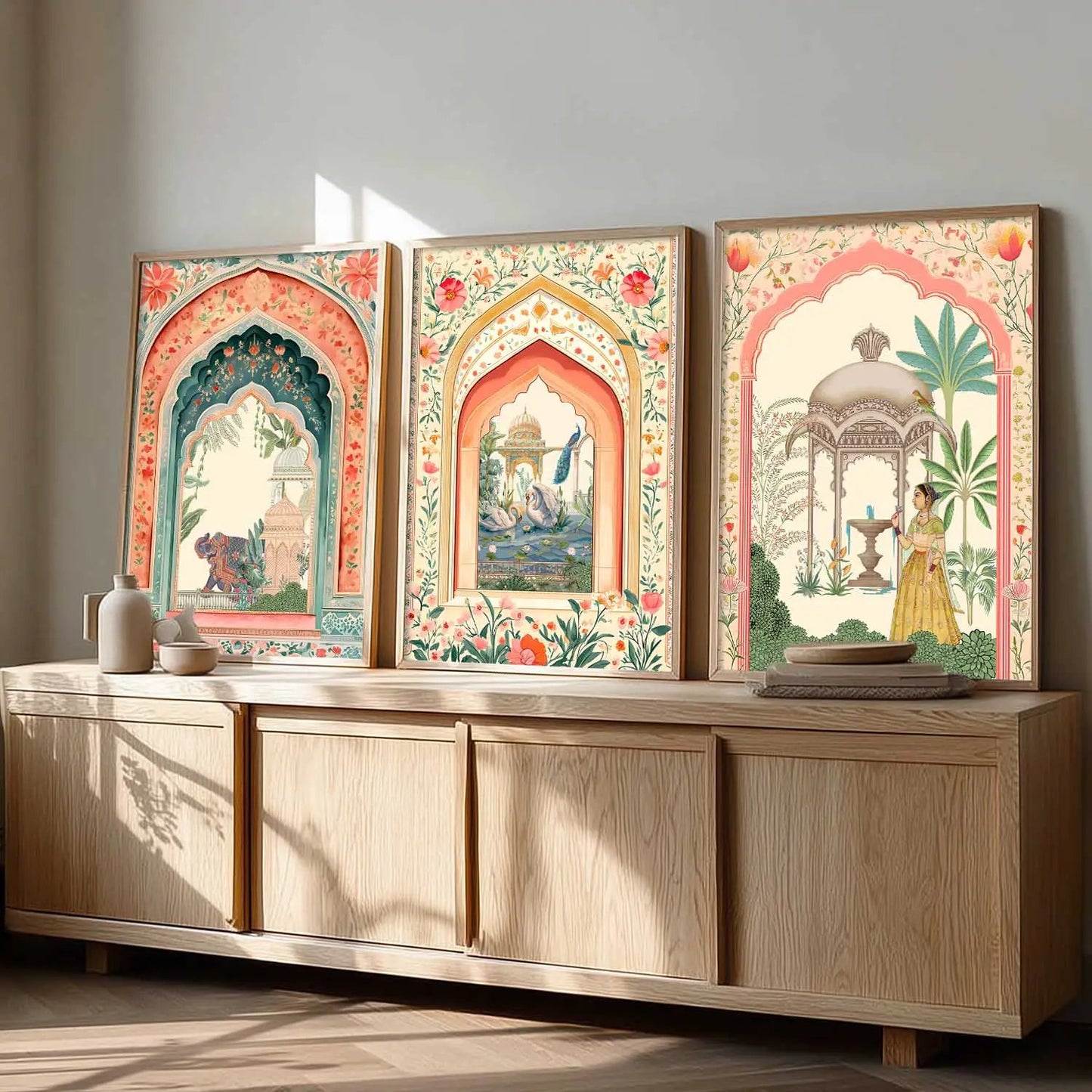 Kotart Traditional Indian Wall Art Paintings for Living Room | Wall Poster With frames | Paintings For Home Decoration | Framed Wall Painting