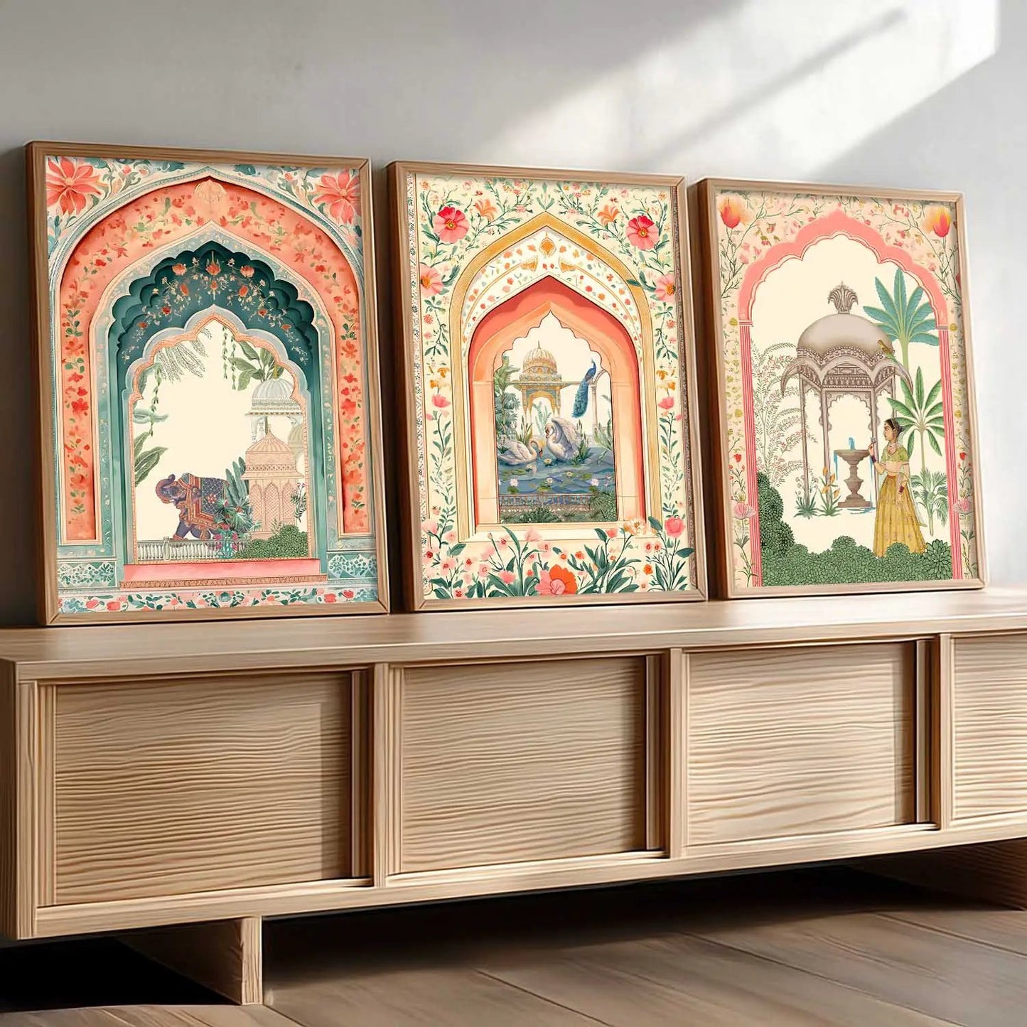 Kotart Traditional Indian Wall Art Paintings for Living Room | Wall Poster With frames | Paintings For Home Decoration | Framed Wall Painting