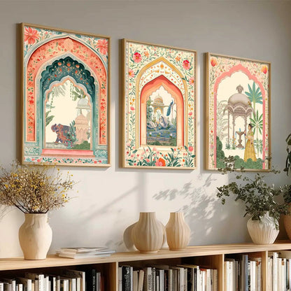 Kotart Traditional Indian Wall Art Paintings for Living Room | Wall Poster With frames | Paintings For Home Decoration | Framed Wall Painting