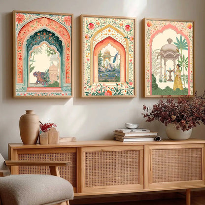 Kotart Traditional Indian Wall Art Paintings for Living Room | Wall Poster With frames | Paintings For Home Decoration | Framed Wall Painting