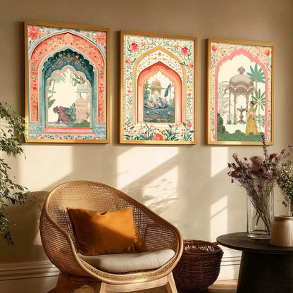 Kotart Traditional Indian Wall Art Paintings for Living Room | Wall Poster With frames | Paintings For Home Decoration | Framed Wall Painting