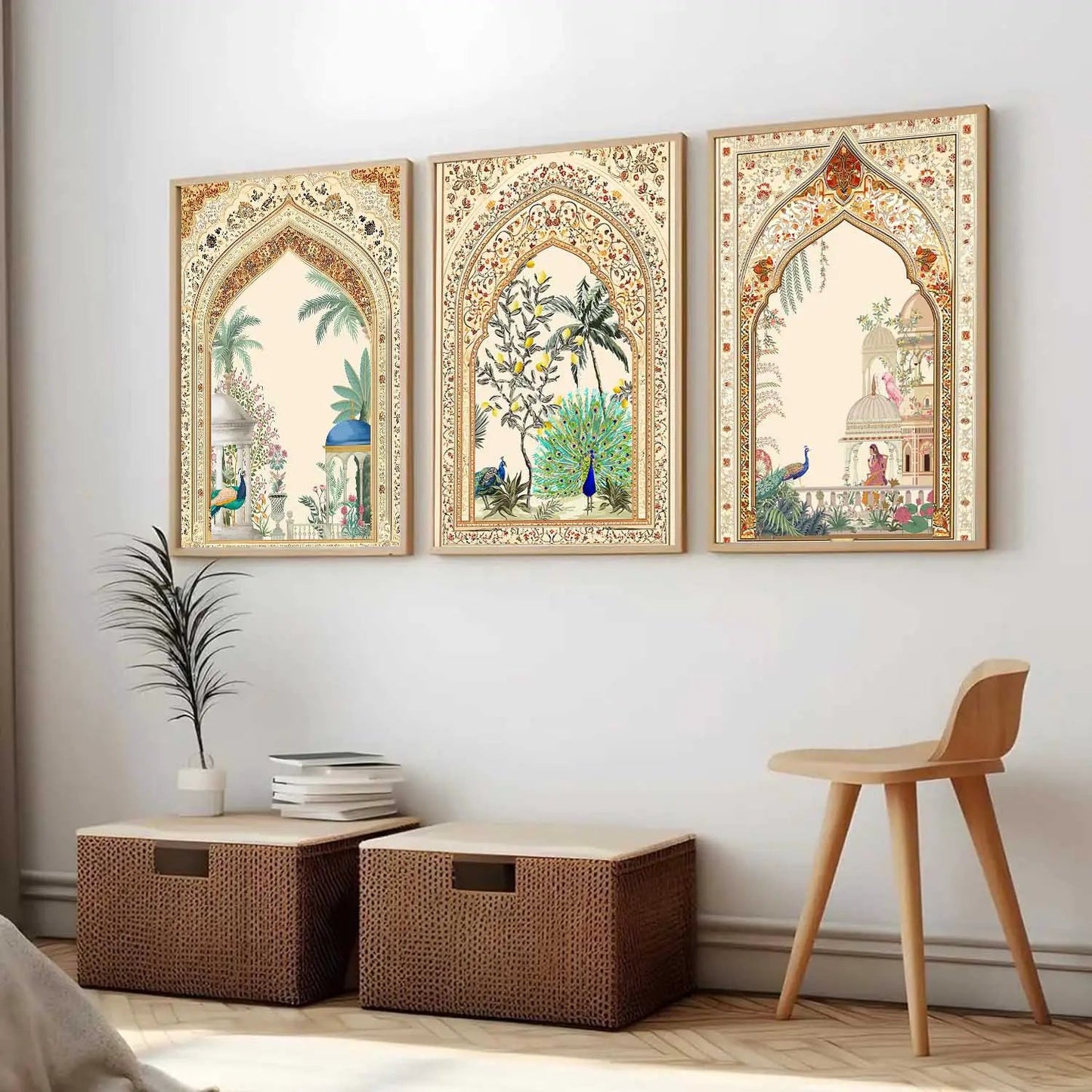 Kotart Traditional Indian Wall Art Paintings for Living Room | Wall Poster With frames | Paintings For Home Decoration | Framed Wall Painting