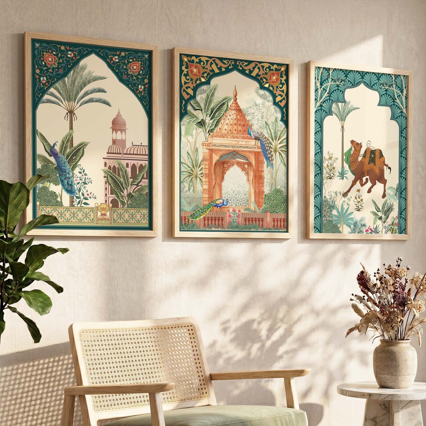 Kotart Traditional Indian Wall Art Paintings for Living Room | Wall Poster With frames | Paintings For Home Decoration | Framed Wall Painting