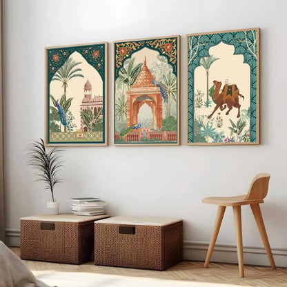 Kotart Traditional Indian Wall Art Paintings for Living Room | Wall Poster With frames | Paintings For Home Decoration | Framed Wall Painting