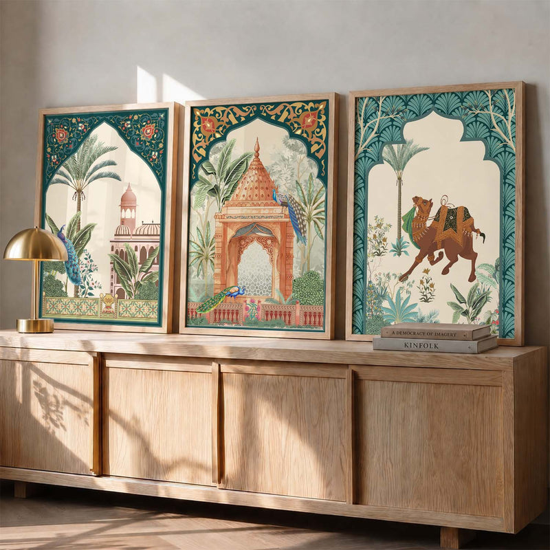 Kotart Traditional Indian Wall Art Paintings for Living Room | Wall Poster With frames | Paintings For Home Decoration | Framed Wall Painting