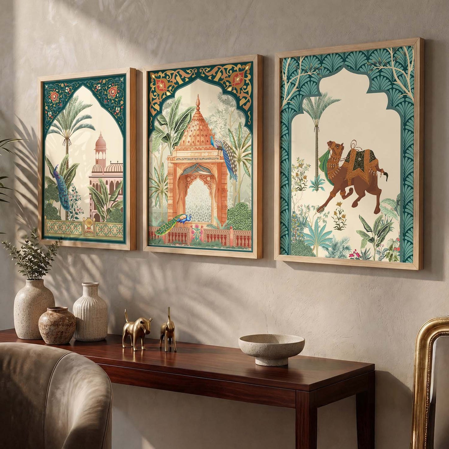 Kotart Traditional Indian Wall Art Paintings for Living Room | Wall Poster With frames | Paintings For Home Decoration | Framed Wall Painting