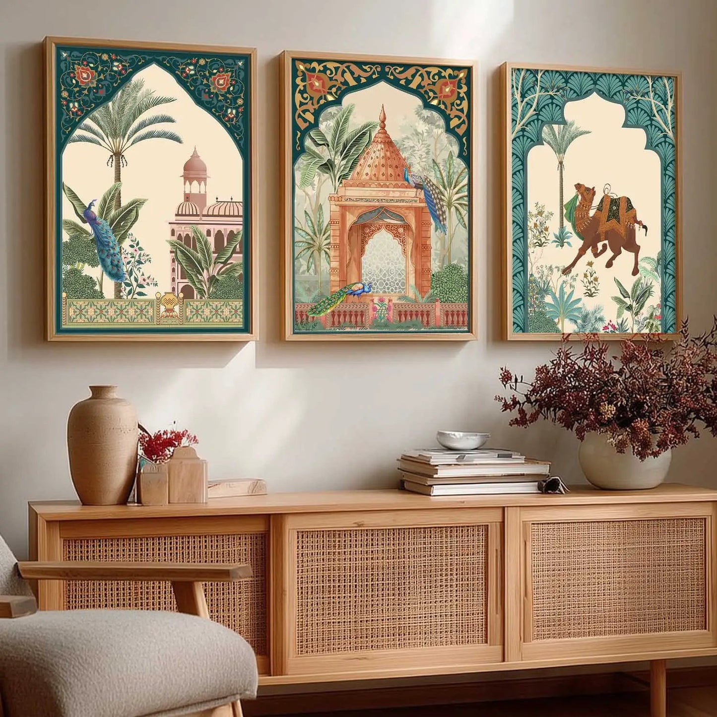 Kotart Traditional Indian Wall Art Paintings for Living Room | Wall Poster With frames | Paintings For Home Decoration | Framed Wall Painting