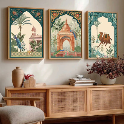 Kotart Traditional Indian Wall Art Paintings for Living Room | Wall Poster With frames | Paintings For Home Decoration | Framed Wall Painting