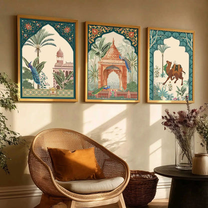 Kotart Traditional Indian Wall Art Paintings for Living Room | Wall Poster With frames | Paintings For Home Decoration | Framed Wall Painting