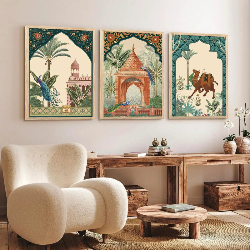Kotart Traditional Indian Wall Art Paintings for Living Room | Wall Poster With frames | Paintings For Home Decoration | Framed Wall Painting