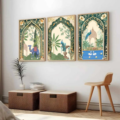 Kotart Traditional Indian Wall Art Paintings for Living Room | Wall Poster With frames | Paintings For Home Decoration