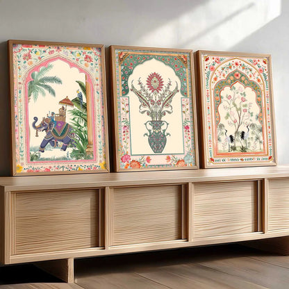 Kotart Traditional Indian Wall Art Paintings for Living Room | Wall Poster With frames | Paintings For Home Decoration