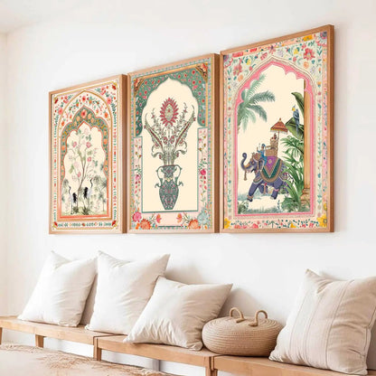 Kotart Traditional Indian Wall Art Paintings for Living Room | Wall Poster With frames | Paintings For Home Decoration