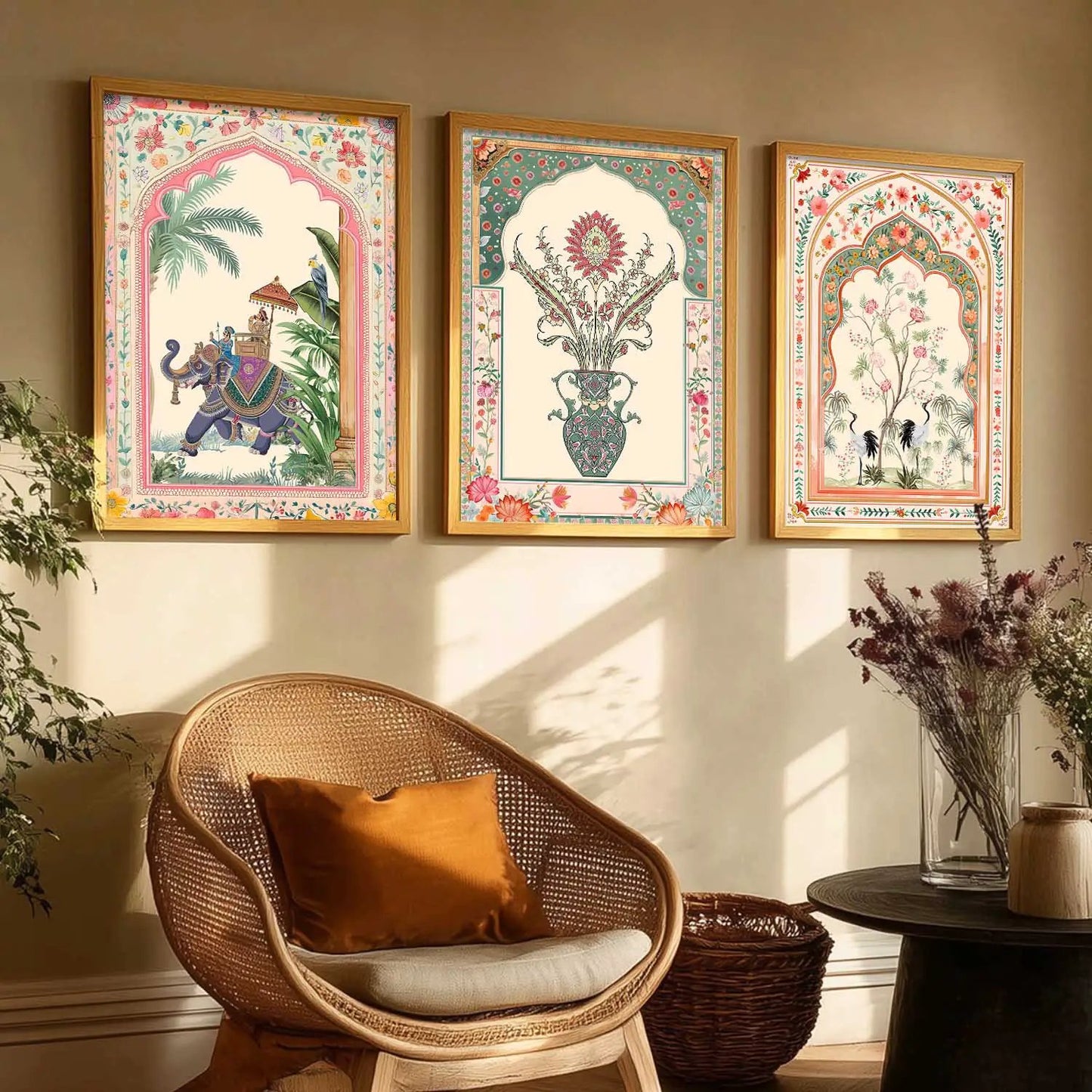Kotart Traditional Indian Wall Art Paintings for Living Room | Wall Poster With frames | Paintings For Home Decoration