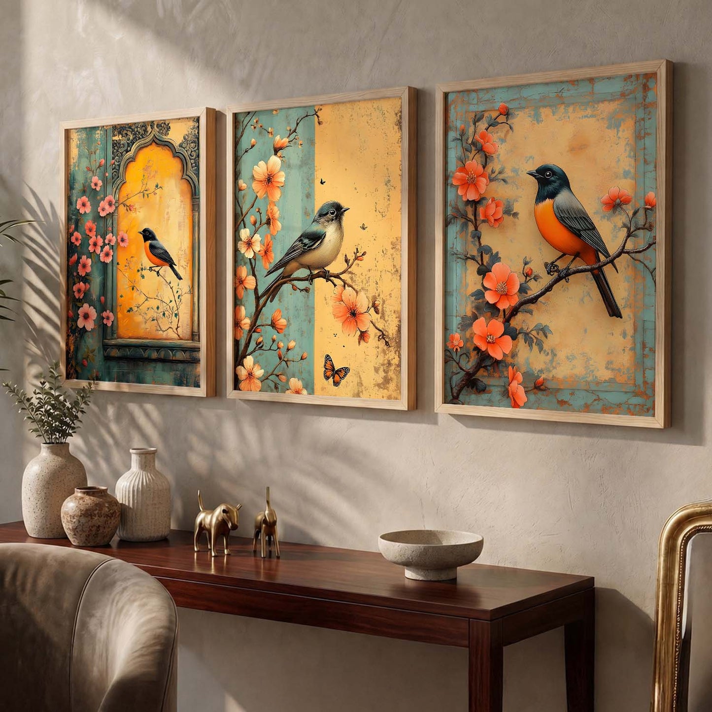 Kotart Traditional Indian Wall Art Paintings for Living Room - Wall Poster With frames