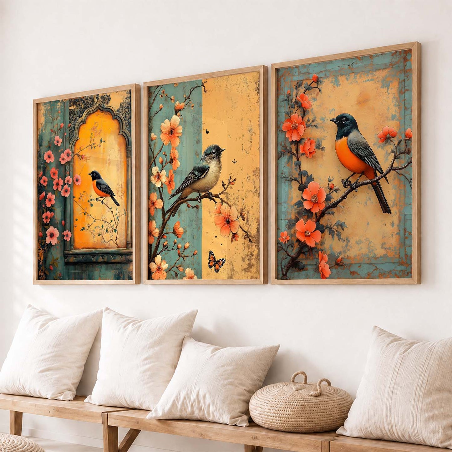 Kotart Traditional Indian Wall Art Paintings for Living Room - Wall Poster With frames