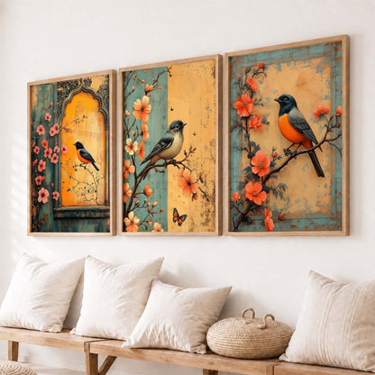 Kotart Traditional Indian Wall Art Paintings for Living Room - Wall Poster With frames