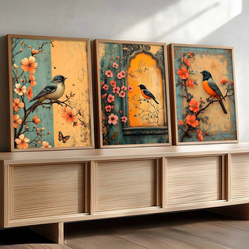 Kotart Traditional Indian Wall Art Paintings for Living Room - Wall Poster With frames
