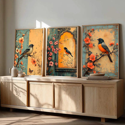 Kotart Traditional Indian Wall Art Paintings for Living Room - Wall Poster With frames