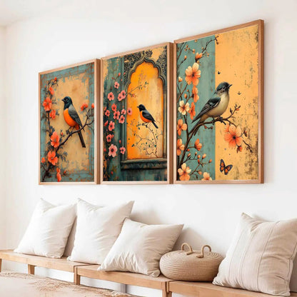 Kotart Traditional Indian Wall Art Paintings for Living Room - Wall Poster With frames