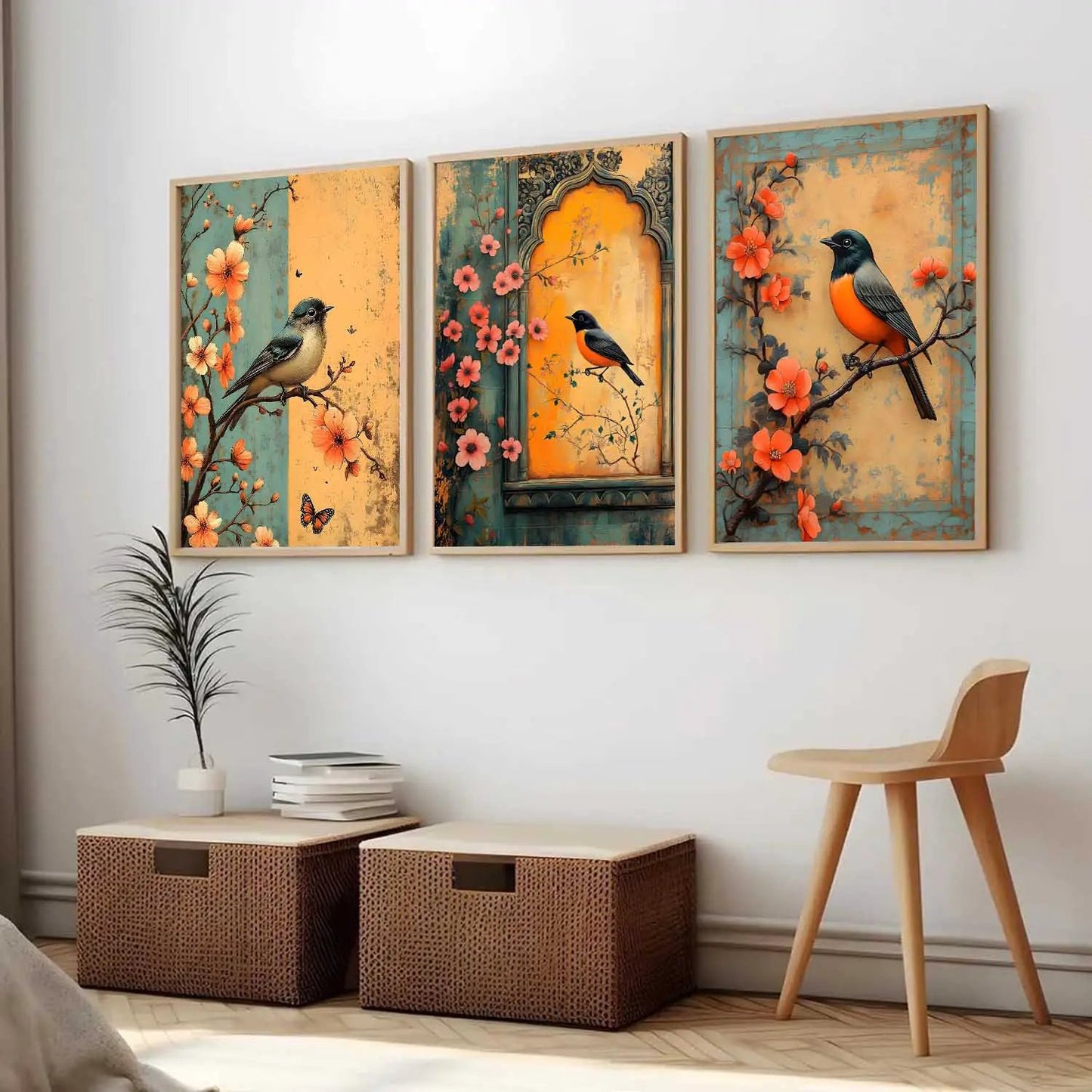 Kotart Traditional Indian Wall Art Paintings for Living Room - Wall Poster With frames