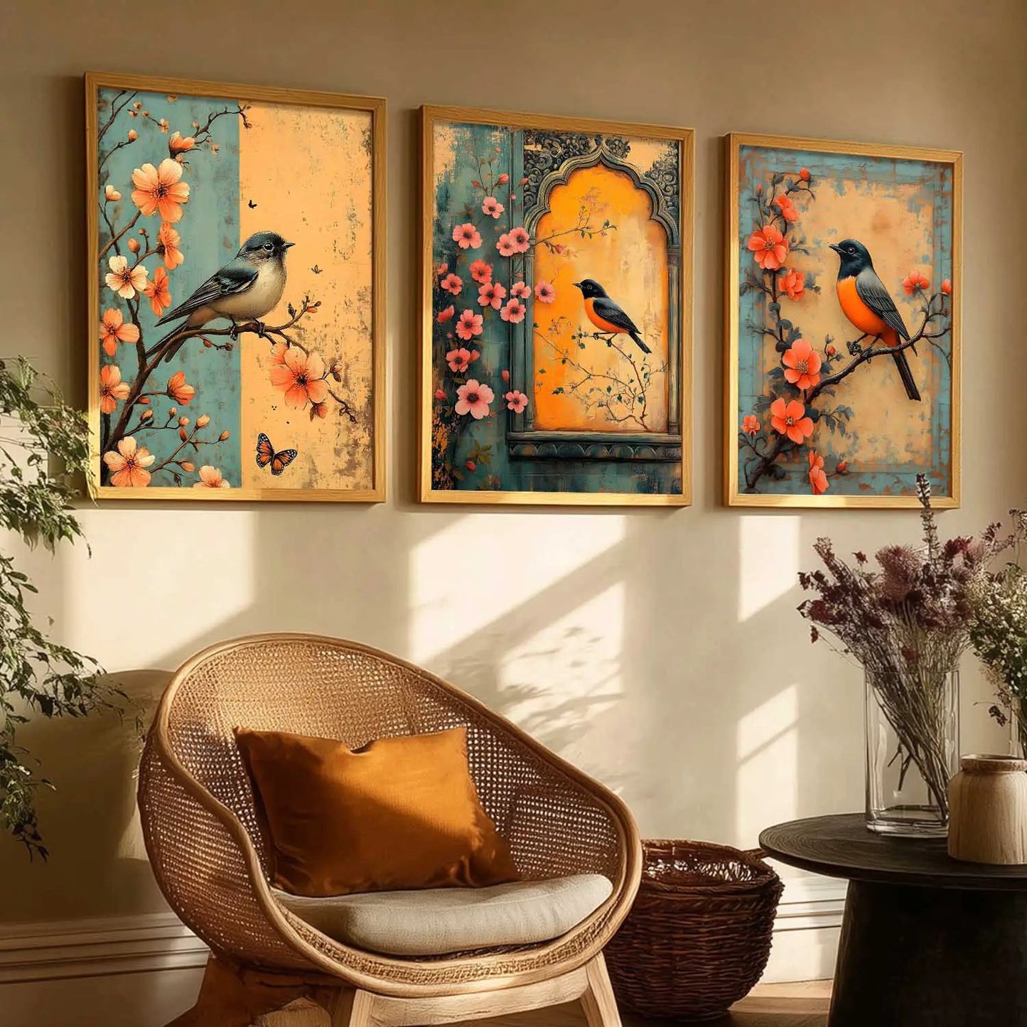 Kotart Traditional Indian Wall Art Paintings for Living Room - Wall Poster With frames
