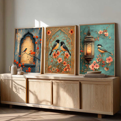 Kotart Traditional Indian Wall Art Paintings for Living Room - Wall Poster With frames