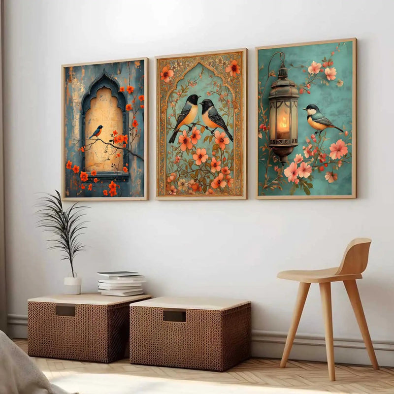 Kotart Traditional Indian Wall Art Paintings for Living Room - Wall Poster With frames