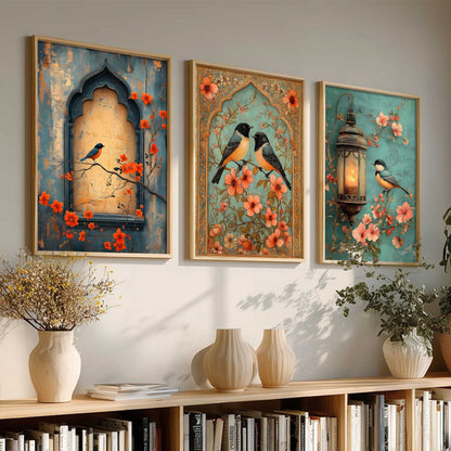 Kotart Traditional Indian Wall Art Paintings for Living Room - Wall Poster With frames