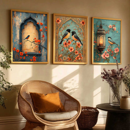 Kotart Traditional Indian Wall Art Paintings for Living Room - Wall Poster With frames