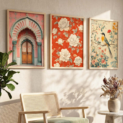 Kotart Traditional Indian Wall Art Paintings for Living Room - Wall Poster With frames