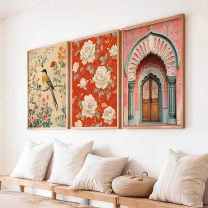 Kotart Traditional Indian Wall Art Paintings for Living Room - Wall Poster With frames