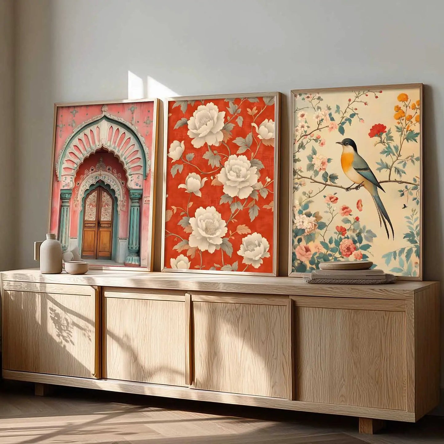 Kotart Traditional Indian Wall Art Paintings for Living Room - Wall Poster With frames